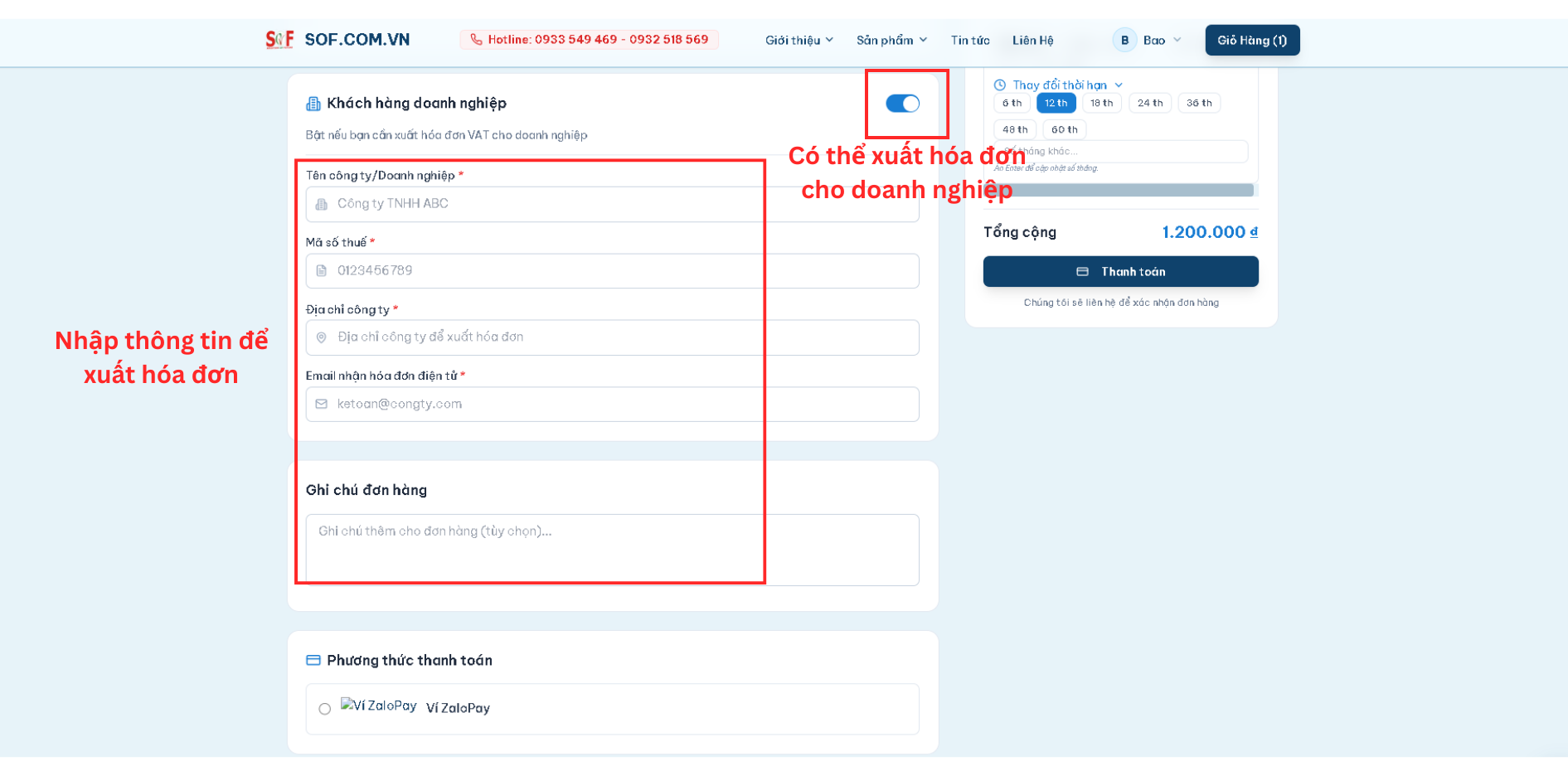Giới thiệu website SOF